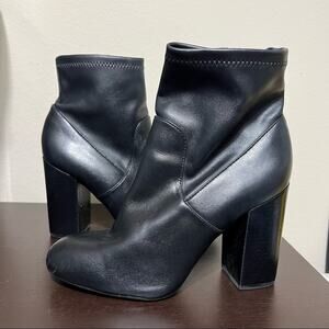 Rebecca Minkoff Leather Chunky Heel Booties